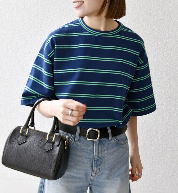 SHIPS any「【SHIPS any別注】sports wear: レトロ カラー ボーダー Tシャツ◇」|Tシャツ・カットソー|