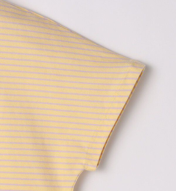 SHIPS Colors 「SHIPS Colors:80～130cm / ロゴ パッチワーク ボーダー Tシャツ」|Tシャツ・カットソー|