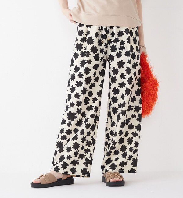 SHIPS Colors 「SHIPS Colors:〈手洗い可能〉モノトーン フラワー イージーパンツ◇」|その他|