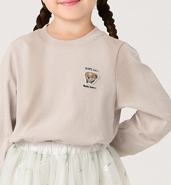 SHIPS Colors 「《新色・追加予約》SHIPS Colors:80～130cm / TeddyBear(R) ロンT◆」|Tシャツ・カットソー|ベージュ