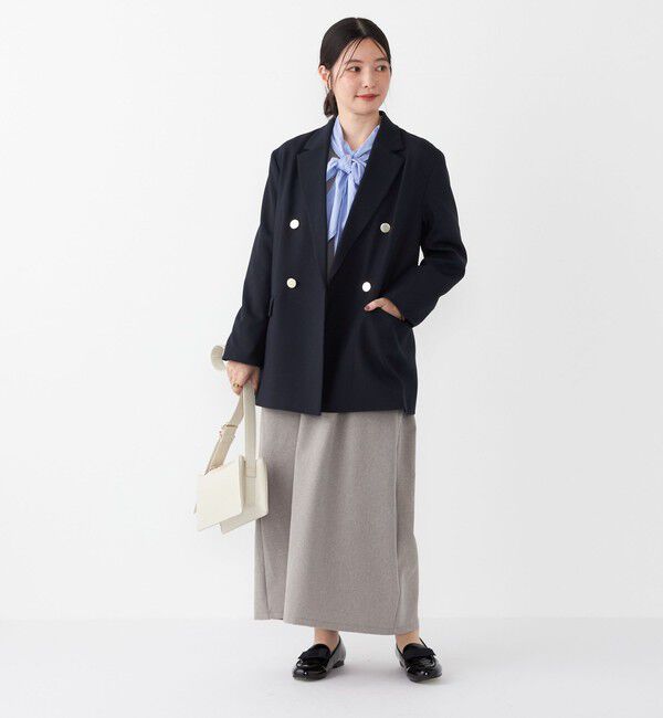 SHIPS Colors 「SHIPS Colors:〈手洗い可能〉コットン ボウタイ シャツ」|シャツ・ブラウス|