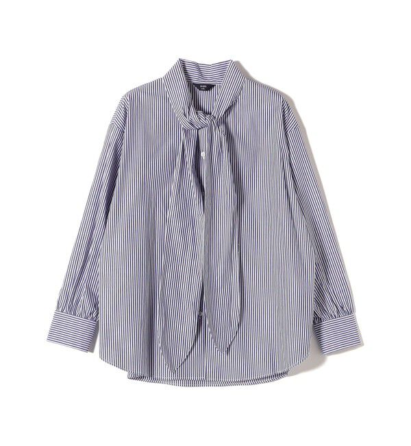 SHIPS Colors 「SHIPS Colors:〈手洗い可能〉コットン ボウタイ シャツ」|シャツ・ブラウス|