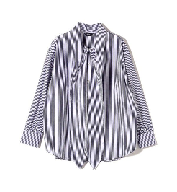 SHIPS Colors 「SHIPS Colors:〈手洗い可能〉コットン ボウタイ シャツ」|シャツ・ブラウス|