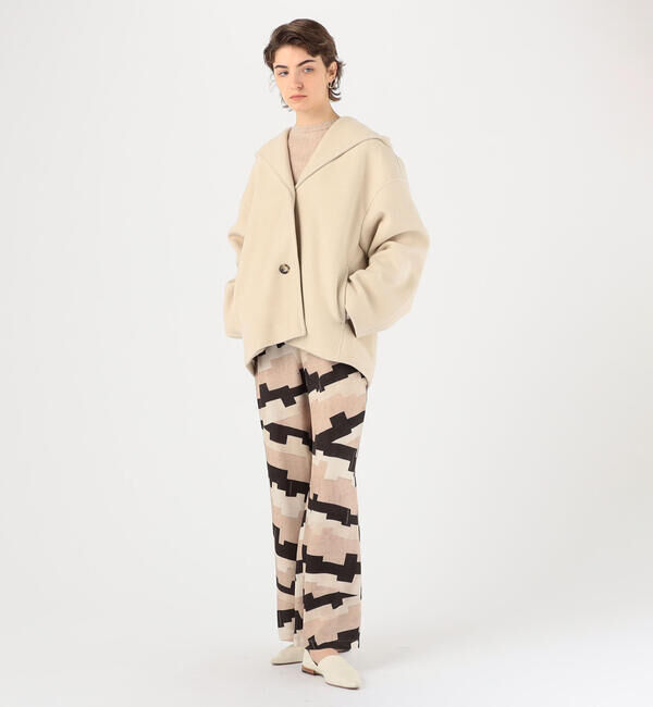 DES PRES「ニューモッサ フーデッドショートコート」|その他|