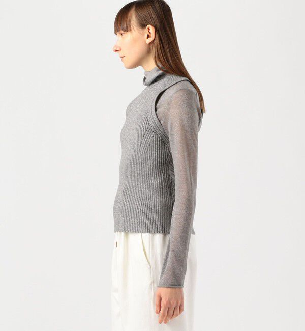 Edition「HIGHGAGE LAMEKNIT ラメリブタンクトップ」|ニット・セーター|