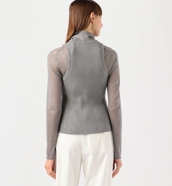 Edition「HIGHGAGE LAMEKNIT ラメリブタンクトップ」|ニット・セーター|