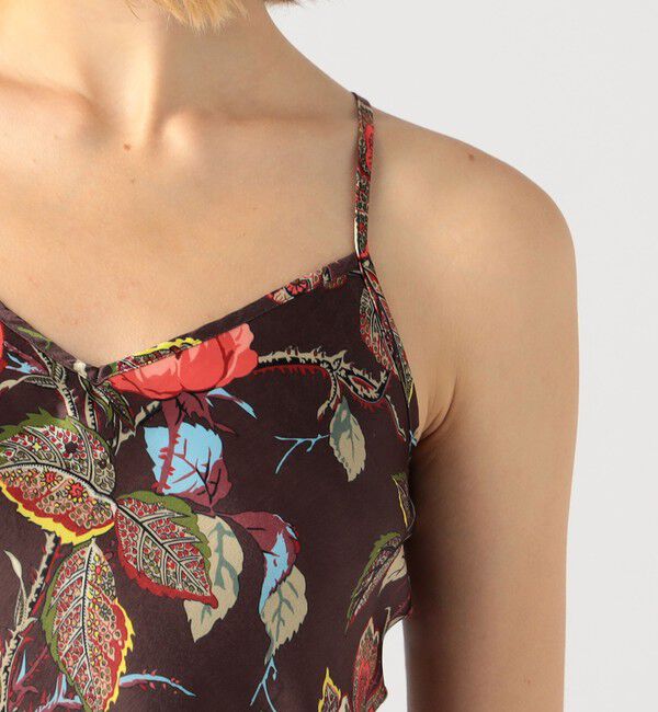 SOULEIADO「ポリエステルプリント キャミソールドレス」|ワンピース|