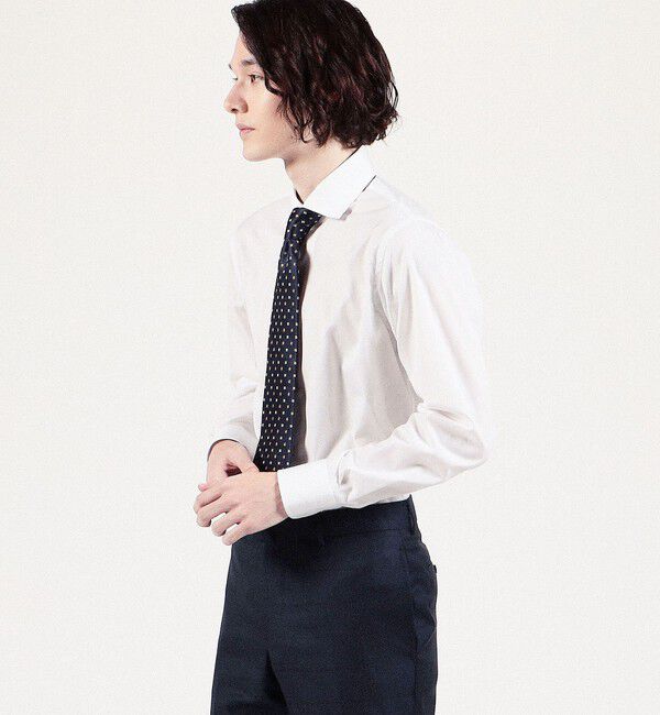 TOMORROWLAND MENS「120/2スーピマコットンブロード ワイドスプレッドカラーシャツ」|シャツ・ブラウス|