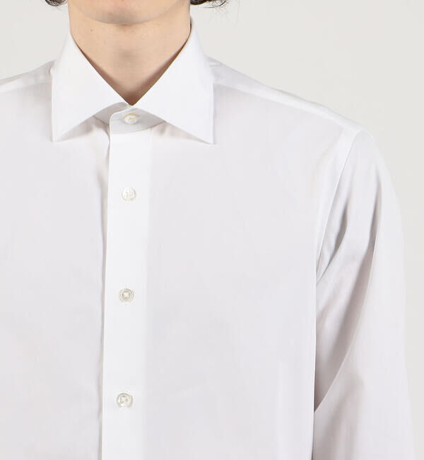 TOMORROWLAND MENS「120/2スーピマコットンブロード ワイドスプレッドカラーシャツ」|シャツ・ブラウス|