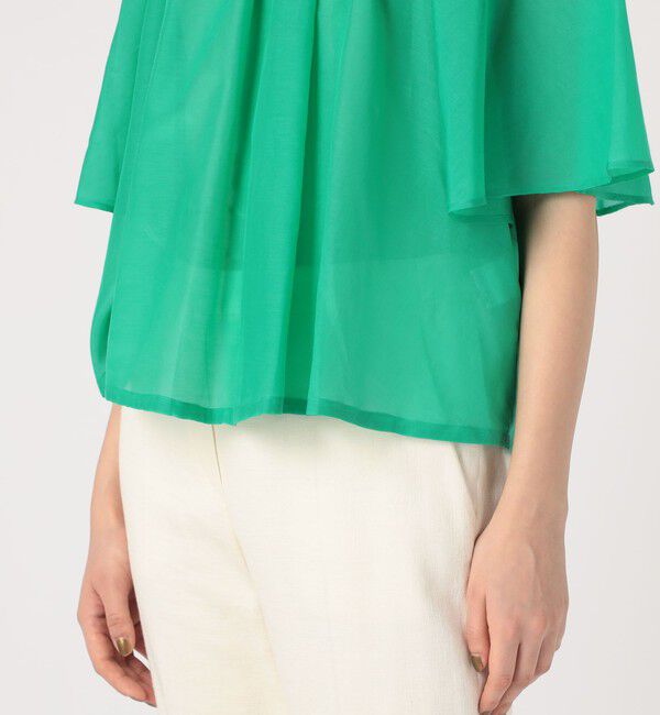 TOMORROWLAND collection「コットンシルク ワイドスリーブブラウス」|シャツ・ブラウス|