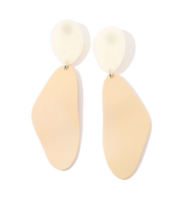 TOMORROWLAND GOODS「HELLO ZEPHYR SAINT TROPEZ BEIGE ピアス」|ピアス|82 ライトベージュ系