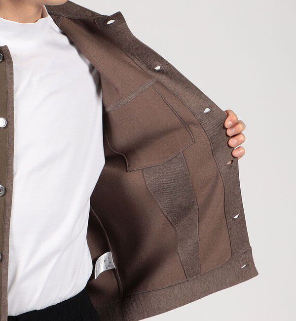 TOMORROWLAND MENS「ポリエステルウール ニットGジャン」|ニット・セーター|