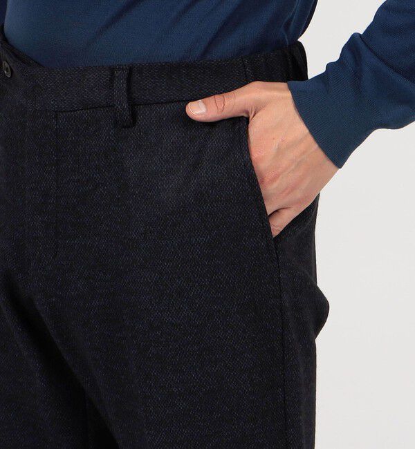 TOMORROWLAND MENS「ウールコットンダブルジャガード イージースラックス」|スラックス|