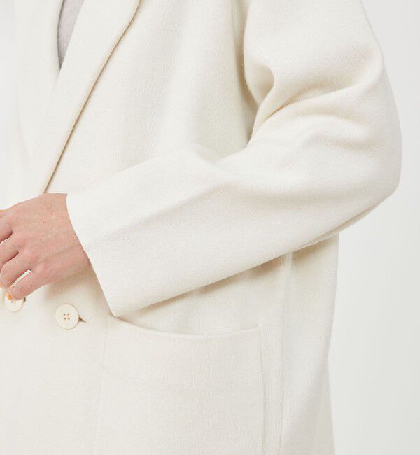 GALERIE VIE「コットンカシミヤスムース ダブルブレストジャケット」|テーラードジャケット|