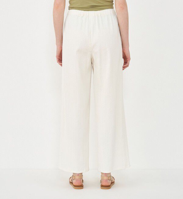 GALERIE VIE「コットンリネンストレッチ イージーワイドパンツ」|その他|