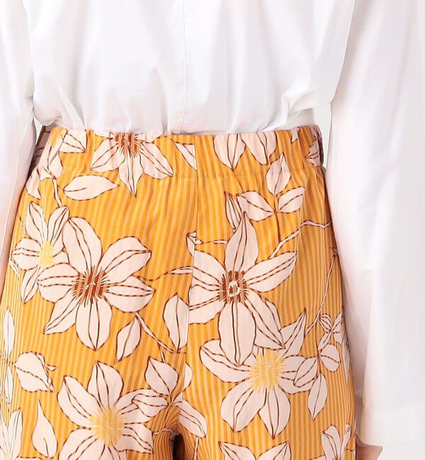 MACPHEE「ドローイングフラワープリント イージーストレートパンツ」|その他|