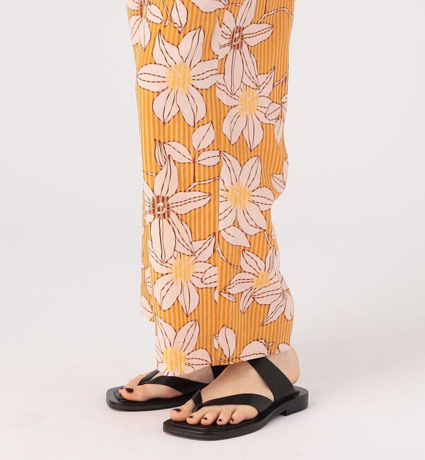 MACPHEE「ドローイングフラワープリント イージーストレートパンツ」|その他|