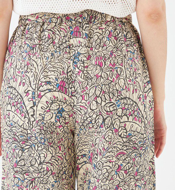 SOULEIADO「リネンプリント イージーストレートパンツ」|その他|