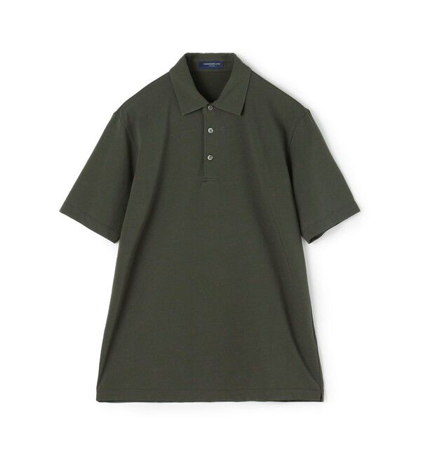 TOMORROWLAND MENS「スビンコットンジャージー ポロシャツ」|ポロシャツ|57 カーキ