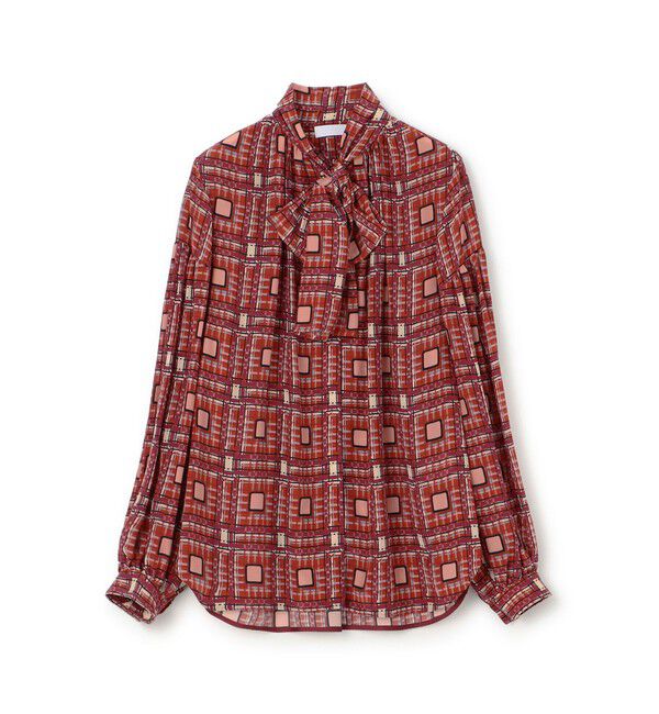 Ballsey「Iris ボウタイブラウス」|シャツ・ブラウス|36 レッド系