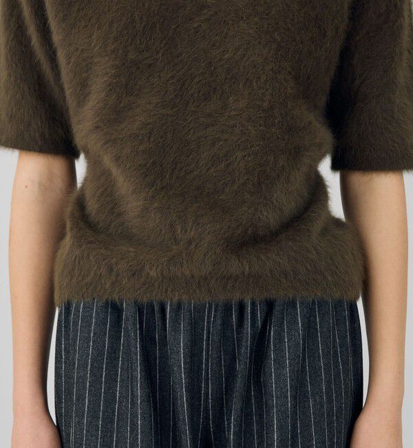 DES PRES「フォックスカシミヤ シャツカラープルオーバー」|ニット・セーター|