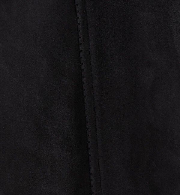GALERIE VIE「ゴートスウェード ボックスジャケット」|ノーカラージャケット|