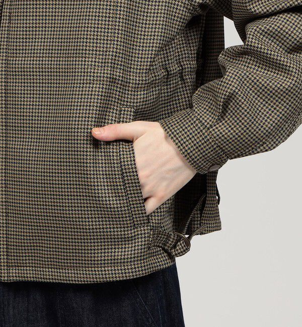 TOMORROWLAND MENS「ポリエステル ガンクラブチェックブルゾン」|ブルゾン・スタジャン|