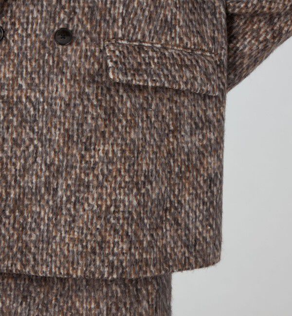 MACPHEE「モヘヤミックスシャギー ダブルブレストジャケット」|テーラードジャケット|