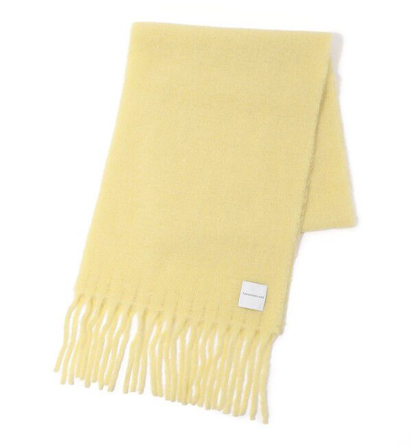 TOMORROWLAND GOODS「TOMORROWLAND アルパカナイロン ソリッドストール」|ストール|21 ライトイエロー