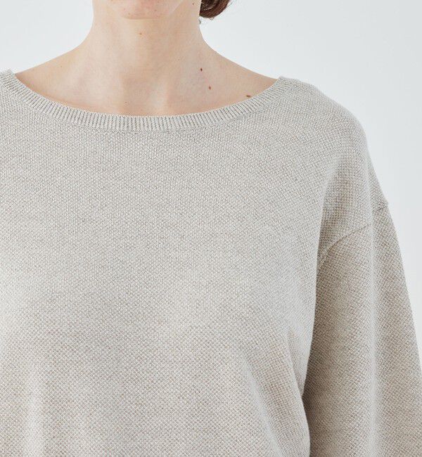 GALERIE VIE「ドライカノコ  ハーフスリーブ クルーネック プルオーバー」|ニット・セーター|