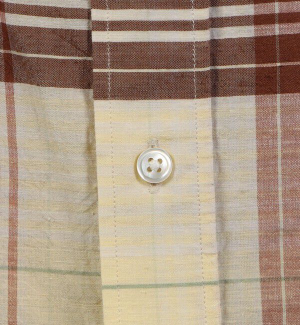 TOMORROWLAND MENS「コットンシルク マドラスチェック ハーフスリーブシャツ」|シャツ・ブラウス|