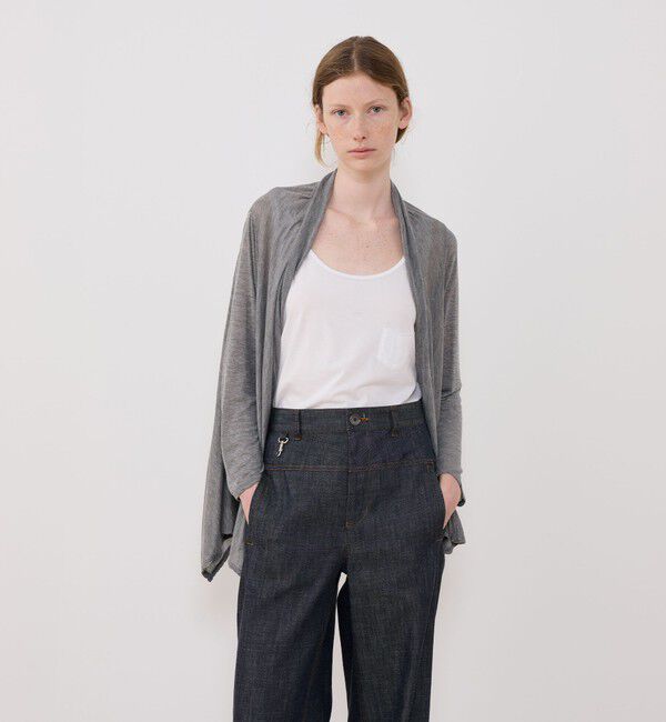 GALERIE VIE「レーヨンカシミヤジャージー フロントオープンカーディガン」|カーディガン|