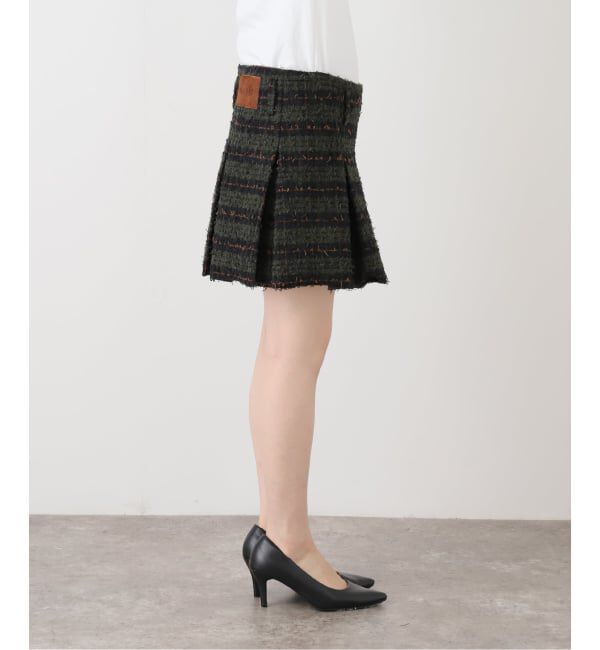  「MASU SHAGGY PLAID SKIRT M25F9OJ005：スカート」|スカート|