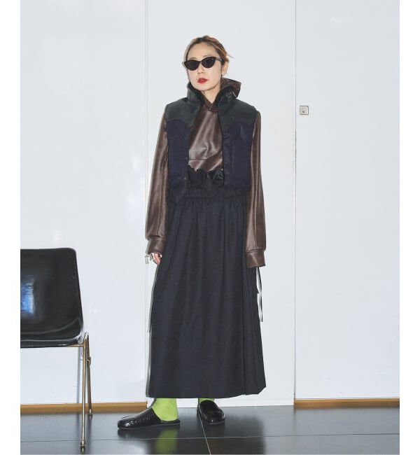  「MIOSMOKEY RUFFLE SKIRT MIO-252SK001：スカート」|スカート|