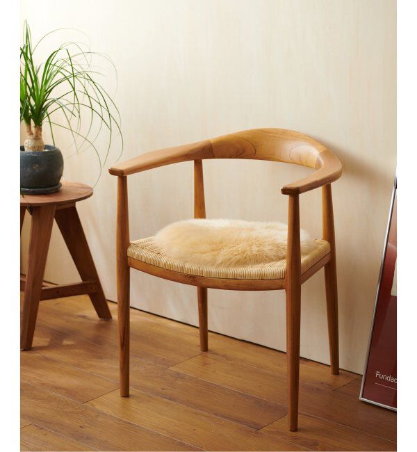 journal standard Furniture「SHEEPSKIN SEAT PAD　シープスキン シートパッド 35&times;35cm」|その他|キャメル