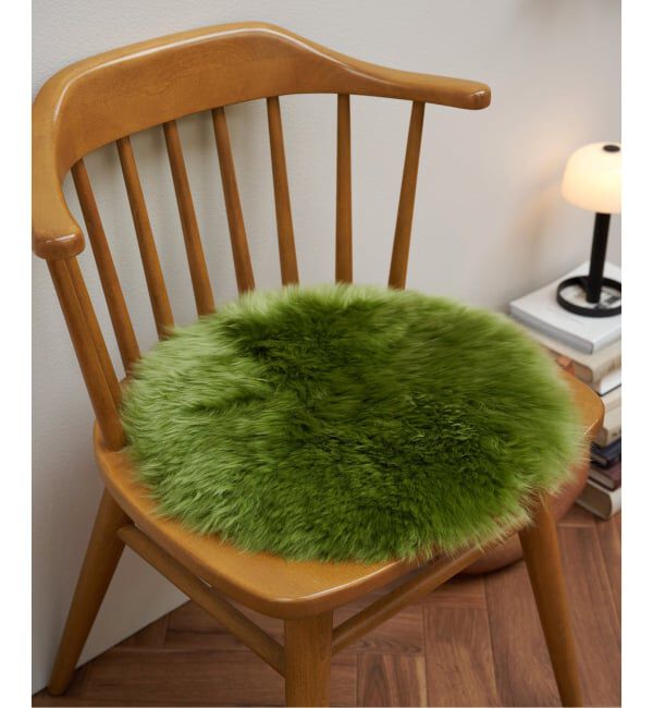 journal standard Furniture「SHEEPSKIN SEAT PAD　シープスキン シートパッド 35&times;35cm」|その他|グリーン