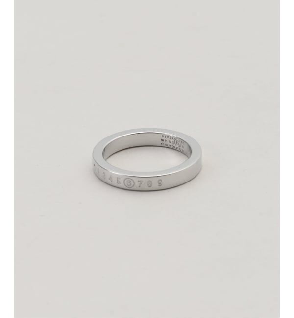 JOINT WORKS「MM6 Maison Margiela/エムエム６ メゾン マルジェラ Minimal logo 3mm ring」|リング|シルバー