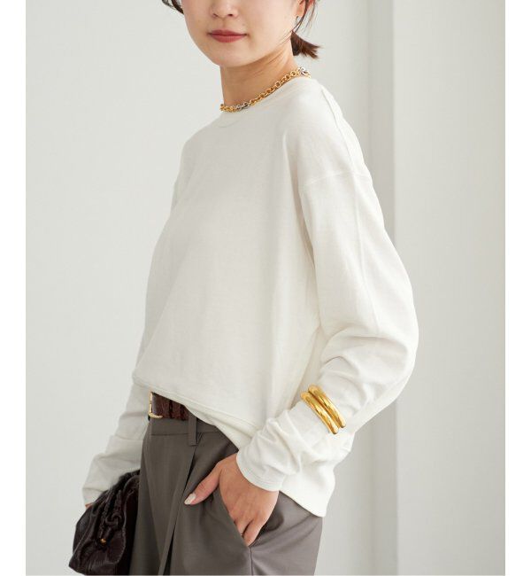 Plage「R&rsquo;IAM レーヨンスウェットロンT」|Tシャツ・カットソー|ホワイト