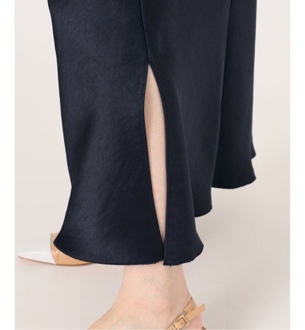 IENA「《追加3》ダブルサテンスカート」|スカート|