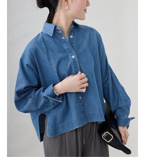 VERMEIL par iena「《追加2》デニムフォルムシャツ」|シャツ・ブラウス|