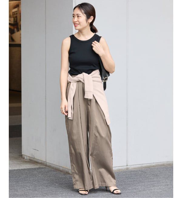 VERMEIL par iena「シルクライクサテン リラックスパンツ」|その他|