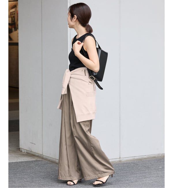 VERMEIL par iena「シルクライクサテン リラックスパンツ」|その他|