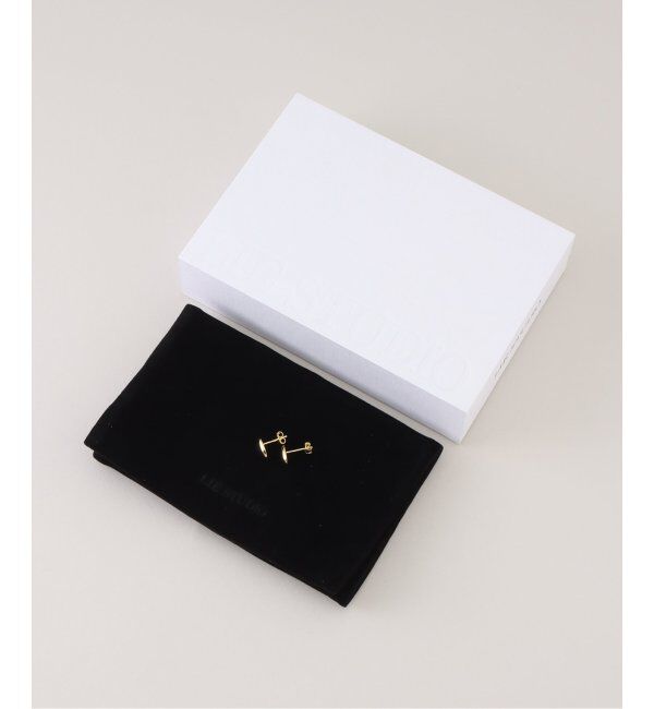 VERMEIL par iena「LIE STUDIO リエ スタジオ The Luna ピアス ゴールド」|ピアス|