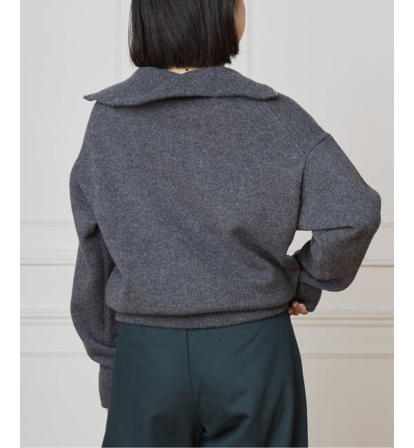 IENA LA BOUCLE「IENA LA BOUCLE ZIP ニットプルオーバー」|ニット・セーター|