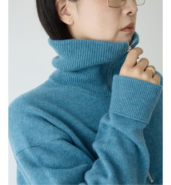 IENA LA BOUCLE「IENA LA BOUCLE ZIP ニットプルオーバー」|ニット・セーター|