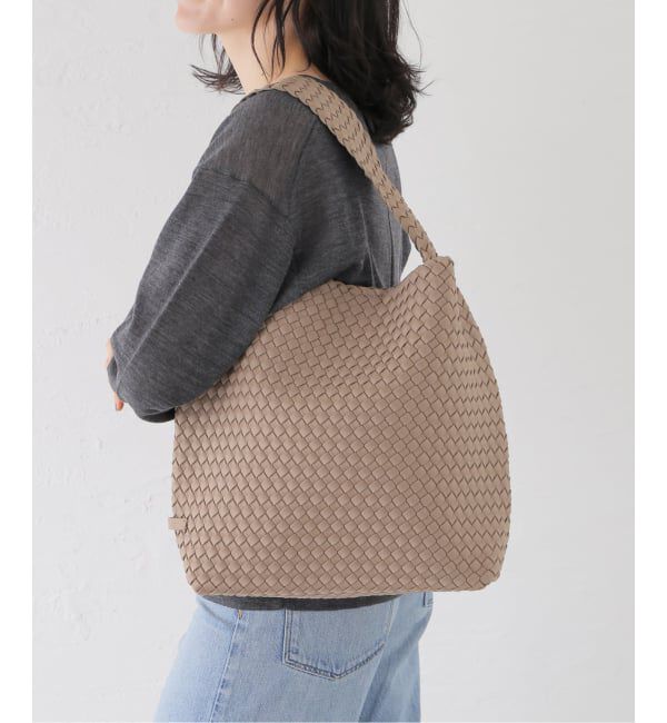 IENA「NAGHEDI/ナゲディ Nomado MEDIUM HOBO トートバッグ SN04023LD」|トートバッグ|ベージュ