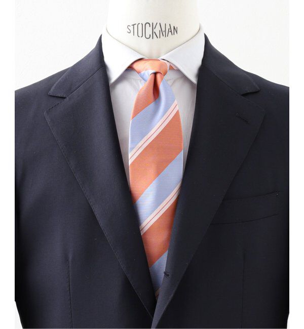 EDIFICE「AX RATTI マルチストライプタイ」|ネクタイ・蝶ネクタイ|オレンジ A