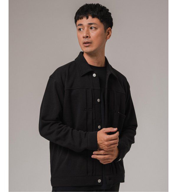 EDIFICE「LOOPWHEELER for LOWERCASE &times; POGGYTHEMAN スウェット トラッカージャケット」|スウェット・ジャージ|