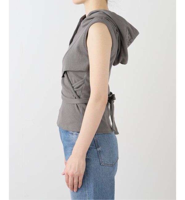 PULP「【Geek Office / ギークオフィス】 エルイーイーワイ STRAP HOODED SLEEVELESS TOP」|その他|