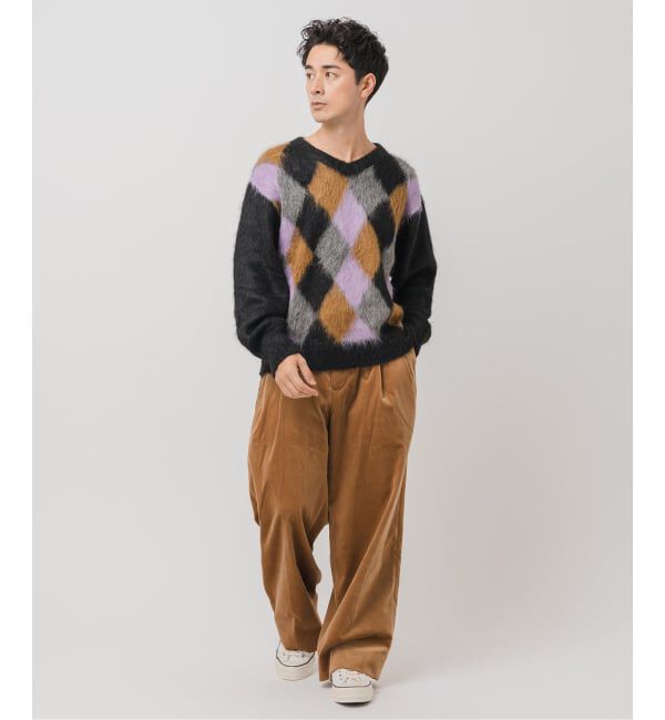 EDIFICE「DELSOL(デルソル) 別注 アーガイル ニット」|ニット・セーター|